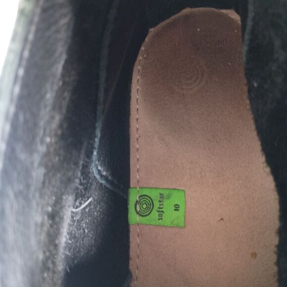 SoftStar Chukka Shoes Ankle Lace Up Black Leather Mens 10 - Picture 6 of 10